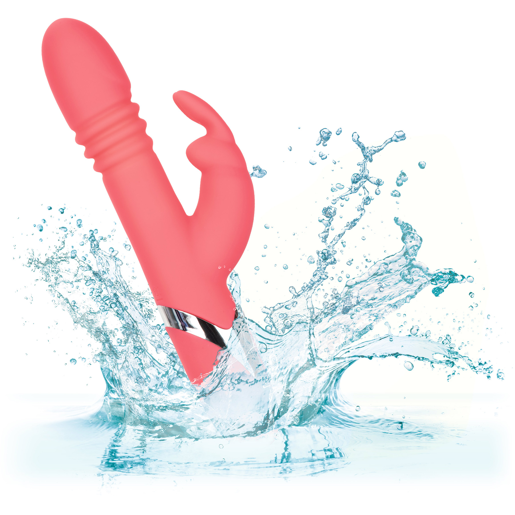 Enchanted Exciter Silicone Rechargeable Thrusting Rotating Dual Stimulation Vibrator - Waterproof