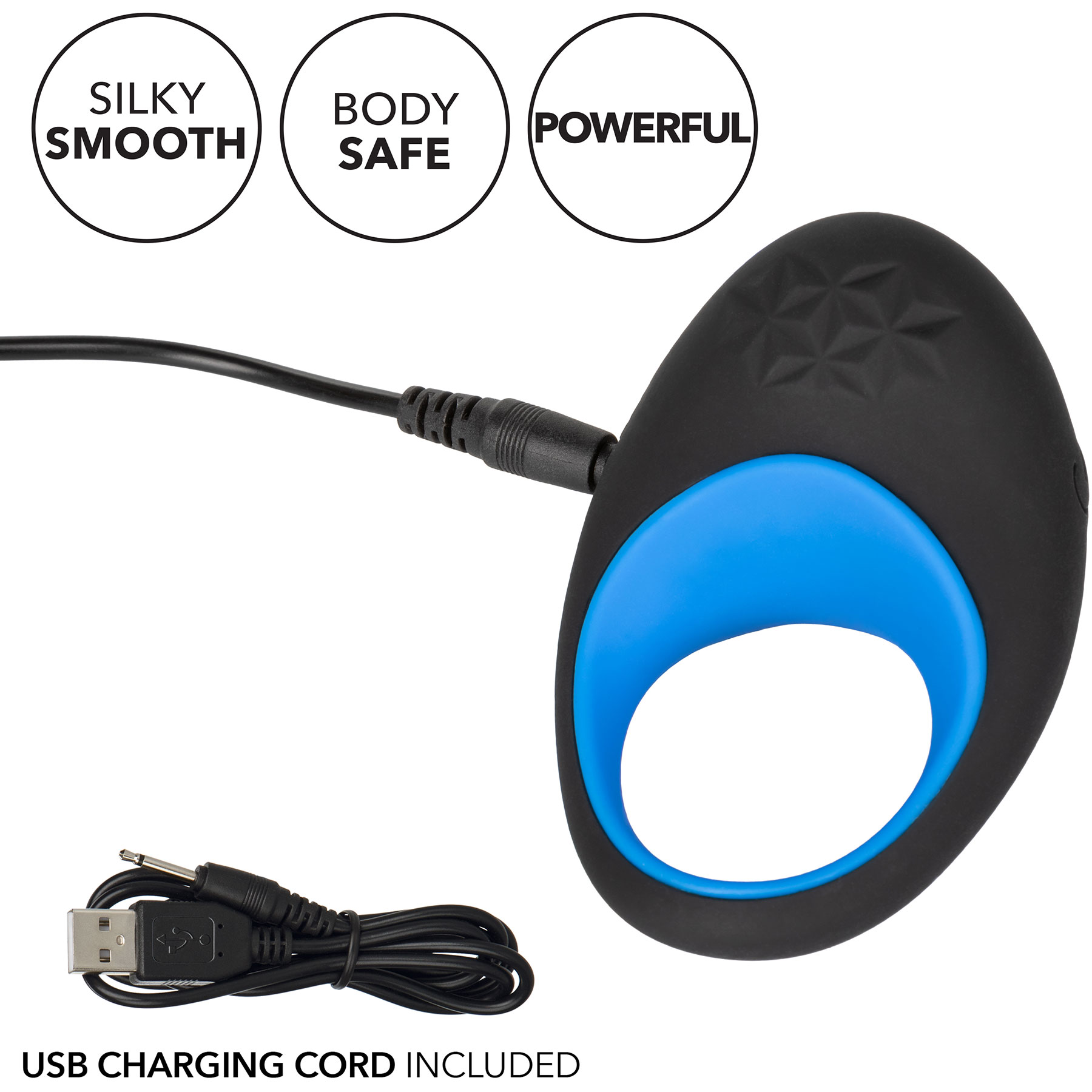 Link Up Max Silicone Rechargeable Vibrating Cock Ring - Features
