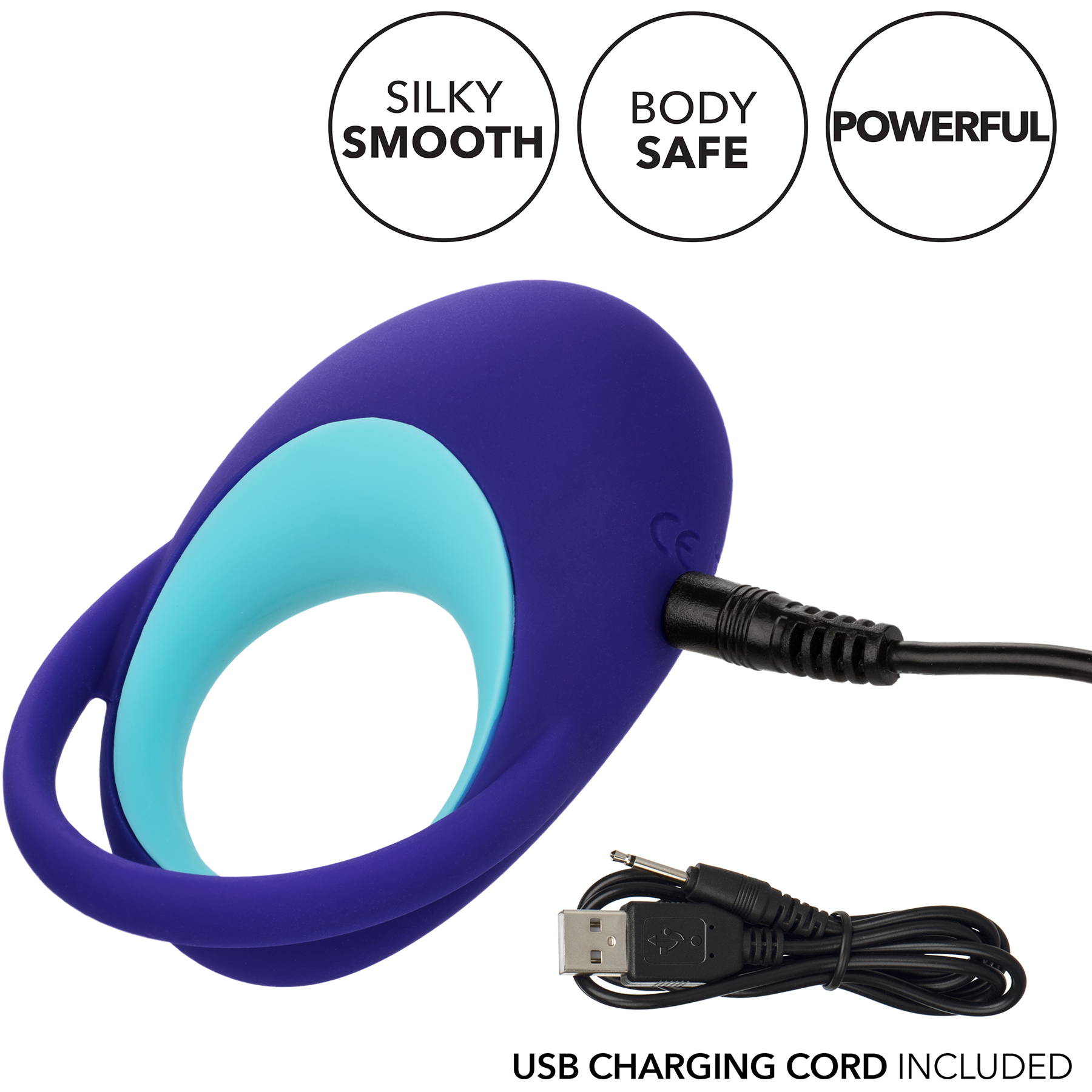 Link Up Alpha Silicone Rechargeable Vibrating Cock Ring - Features