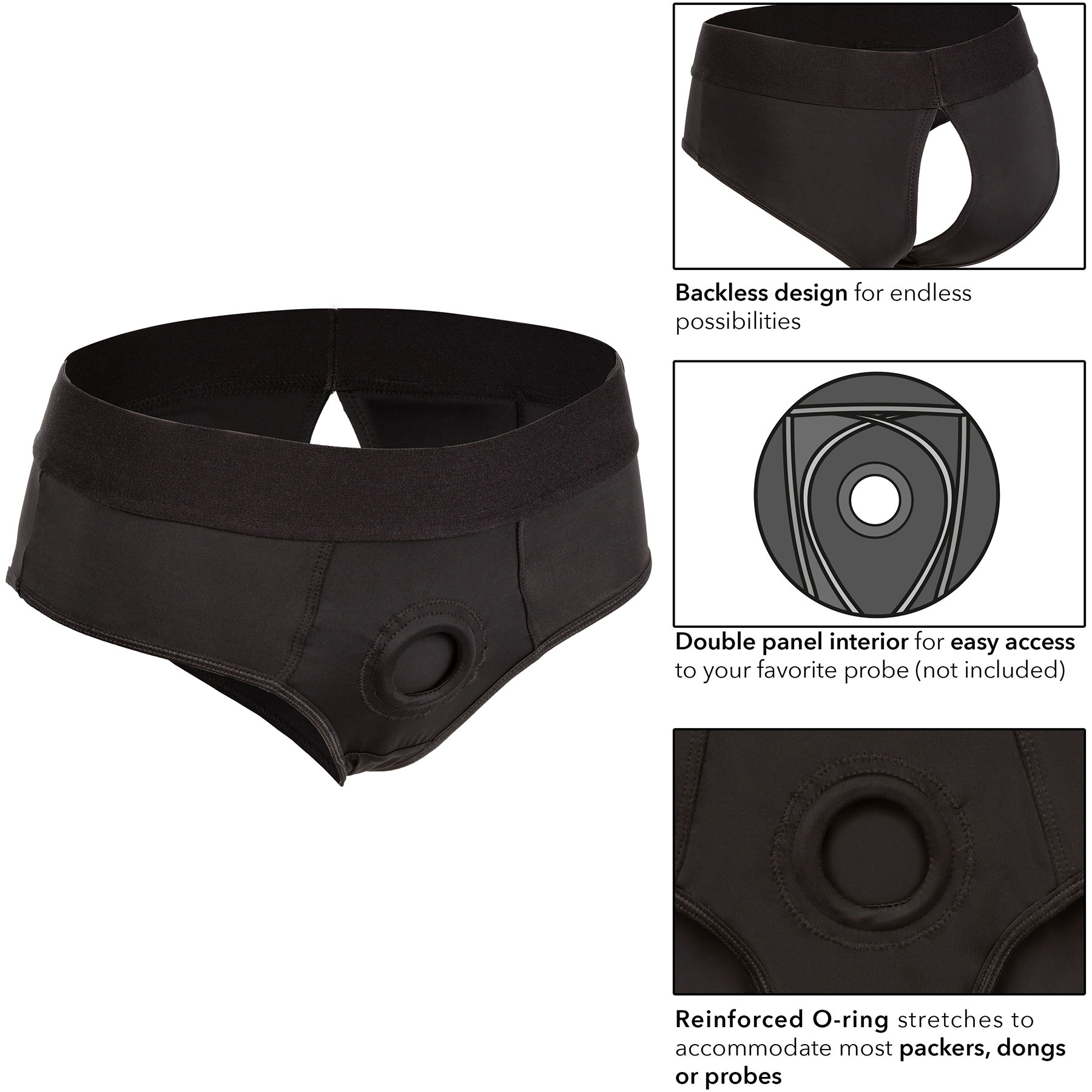 Boundless Backless Brief Strap-On Harness - Details
