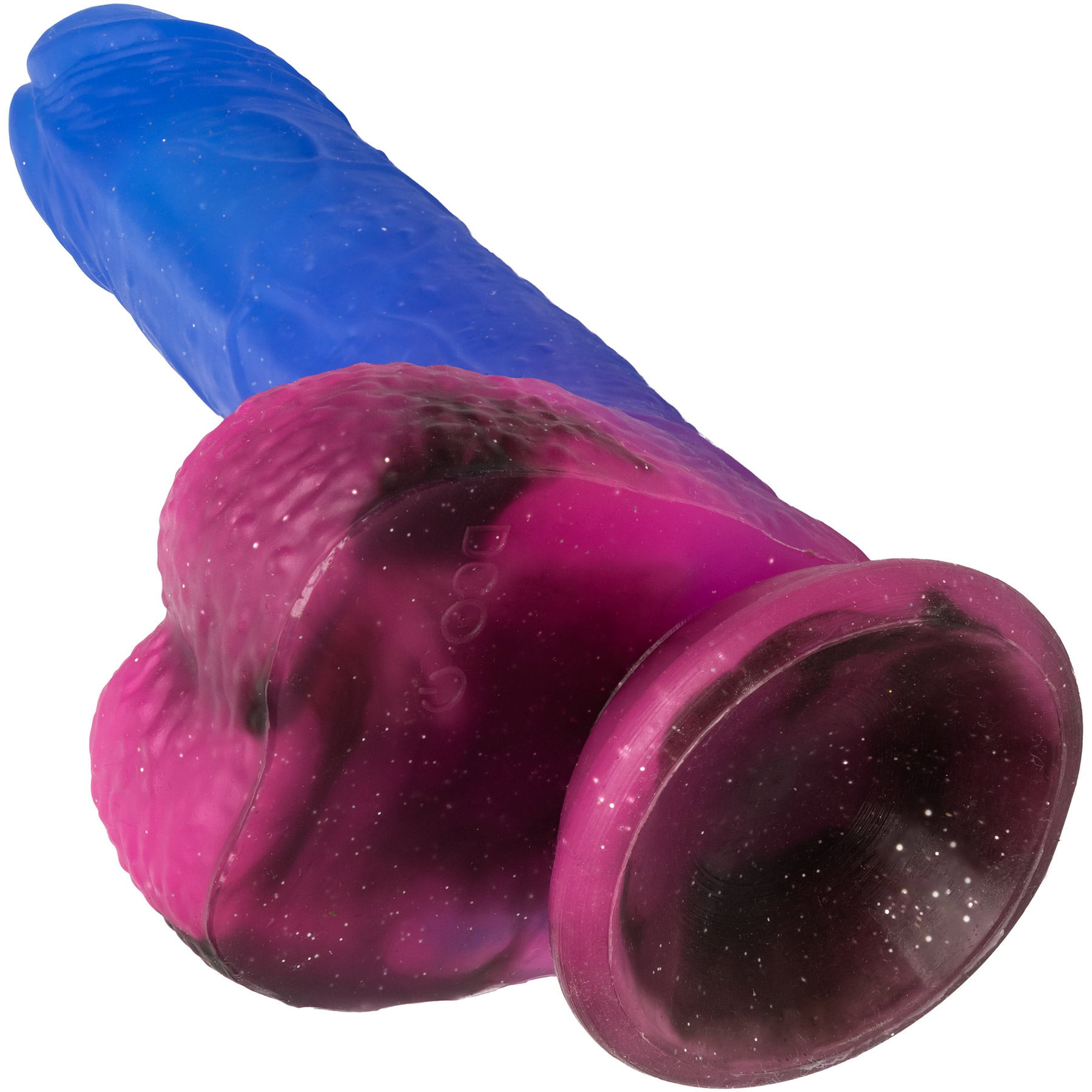 Naughty Bits Ombré Hombre Silicone Vibrating Suction Cup Dildo - Suction Cup