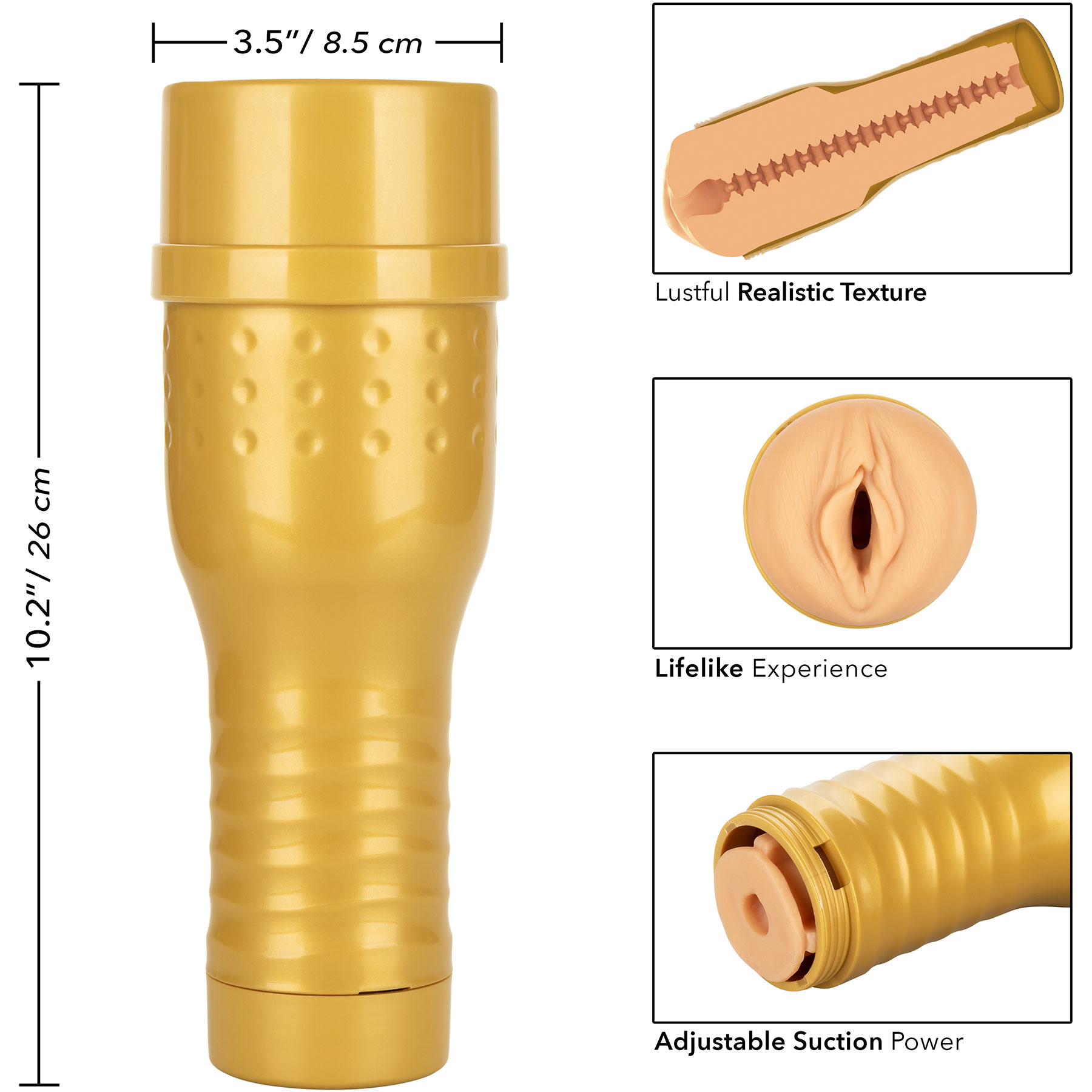 Private Tube Personal Trainer Tube Penis Masturbator - Measurements