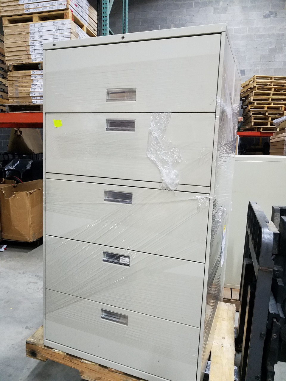 Used Hon 36w 5 Drawer Lateral Files In Beige From Easy Office