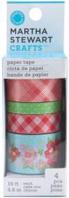 Martha Stewart Vintage Girl Paper Tape 4/Pkg-16' Each of 4 Styles