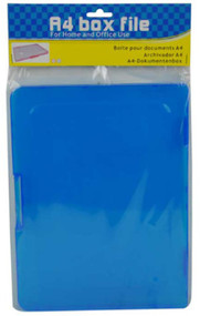 Flat Plastic File Box Case Pack 4