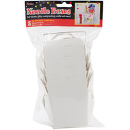 Chinese Paper Food Box 8oz 5/Pkg-White