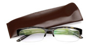 HALF-RIM TORTOISE COMPUTER READING GLASSES (3.00)