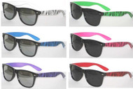 Wayfarer Style Zebra Prints Sunglasses Case Pack 24