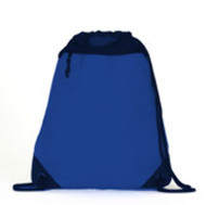 UltraClub&reg; Polyester Foam Mesh Drawstring Pack - Royal (One)