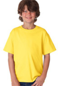 Fruit of the Loom Youth Heavy Cotton HDT-Shirt - Yellow (L)