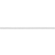 Cable Chain Necklace in Sterling Silver - Spring Ring - Nice - Unisex Adult (Size: 18)