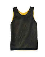 Youth Reversible Mesh Tank Top (BLACK/GOLD - S)