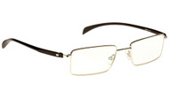 SILVER METAL COMPUTER READING GLASSES (2.50)