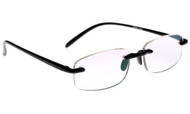 BLACK RIMLESS COMPUTER READING GLASSES (2.50)