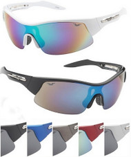 Man Sports Sunglasses Plastic Half Frame Case Pack 24