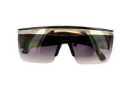 Black/Silver Paparazzi Shield Sunglasses (Case of 50)