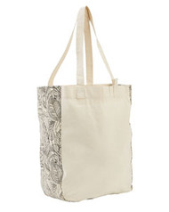 Origins Cotton Market Tote (NATURAL/KLLY GRN - OS)