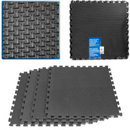 Stalwart Ultimate Comfort Black Foam Flooring - 4 pc