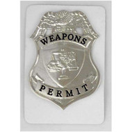 Weapons Permit Badge, Silver