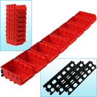 Stalwart&#8482; 8 Bin Wall Mounted Parts Rack