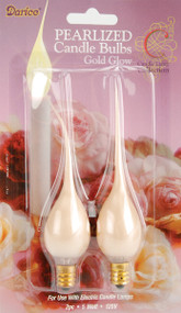 Candle Lamp Collection Pearlized Gold Bulbs-5 Watt