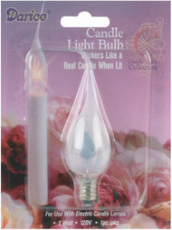 Candle Lamp Collection Flickering Candle Bulb-1 Wa