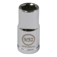 1/4" Drive 9/32" 6 Point Socket