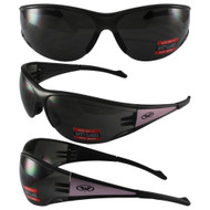 Full Throttle Glasses with Pink Frame and Smoke Lenses