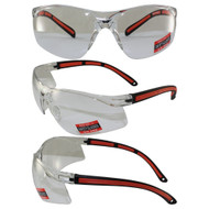 Matrix Black Frame with Red Trim and Clear Lenses