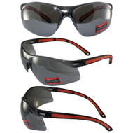 Matrix Black Frame with Red Trim and Flash Mirror Lenses