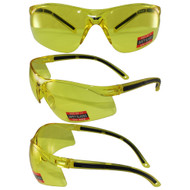 Matrix Black Frame with Red Trim and Yellow Tint Lenses
