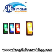 Illuminated Rocker Switch 1 - Yellow 20a/12v