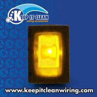 Illuminated Rocker Switch 2 - Yellow 16a/12vdc