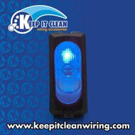 Illuminated Rocker Switch 4 - Blue 25a/12v
