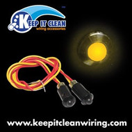 5mm 12V Yellow LED Plastic Body Indicator Light