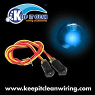 5mm 12V BLUE LED Plastic Body Indicator Light