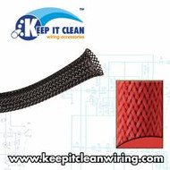 1/2" Red Ultra Wrap Wire Loom - 10 Feet