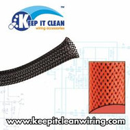 1/8" Neon Red Ultra Wrap Wire Loom - 10 Feet