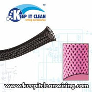 1/2" Neon Pink Ultra Wrap Wire Loom - 10 Feet