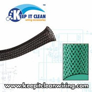 1/8" Green Ultra Wrap Wire Loom - 10 Feet