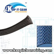 1/8" Blue Ultra Wrap Wire Loom - 10 Feet