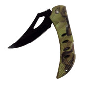 3" BLADE HUNTING KNIFE WITH CAMOUFLAGE HANDLE :  ( Pack of  5 Pcs )