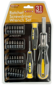 31-Piece Ratchet Screwdriver Wrench Set