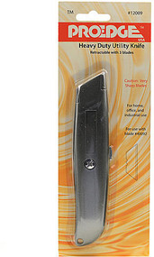 ProEdge Retractable Utility Knife (Knife with 3 Blades) Case Pack 2