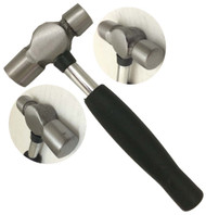 6" Ball Pein Hammer With Black Rubberized Handle - 4oz :  ( Pack of  1 Pc )