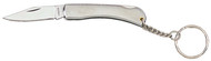 5.5" POLISHED STAINLESS STEEL POCKET KNIFE ON KEY CHAIN :  ( Pack of  1 Pc )
