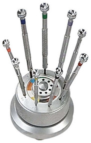 Hex-Head Precision Screwdrivers In A 9 Piece Set With A Rotating stand :  ( Pack of  1 Pc )