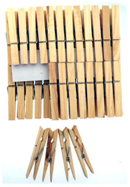 50 Pcs Of Wooden Clothes Pins :  ( Pack of  1 Pc )