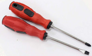 Grid 2 Piece Phillips and Slotted Magnetic Screwdriver Set with Rubberized Grip :  ( Pack of  1 Pc )