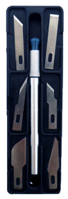 7 Piece Hobby Knife Set With 6 Razor Sharp Blades In Different Shapes, And One Handle :  ( Pack of  1 Pc )